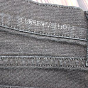 CURRENT ELLIOTT High Waist Stilleto BlackJean $198